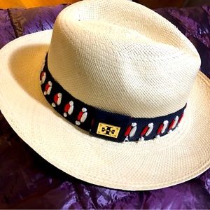 Tory Burch women’s beaded straw hat